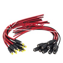 DC adapter 5 5x2 1mm universal 2 5mm male and female DC power socket plug wire for light strip switch