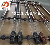 Manufacturer direct sales (Binli hair) Evergranate crystal column handle grey mirror steel rose gold straight foot bending foot custom