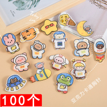 Cute breast needle small jewelry Cartoon children badge Netred pin brooch pupil prize practical creative gift