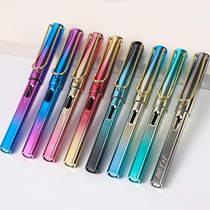 Colorful positive position pen Primary School students adult character ink bag ink office children boys and girls bright tip pen set