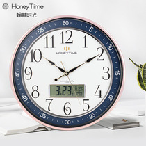 Wall clock living room simple fashion creative Nordic style clock modern household home mute electronic quartz clock