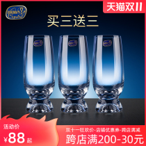 Czech imported Bohemia crystal glass beer cup creative home beer cup juice cup water Cup Breakfast Cup