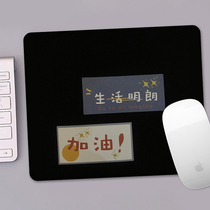 The text has a personality simple small rich and thin wrist pad inspirational text non-slip thickened customizable mouse pad