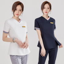 Similar to the wind Korean clothing Hand washing clothes Childrens maternal and infant care Dental work clothes Nurse clothes Short-sleeved operating room isolation clothes