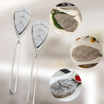Creative Seabed Bailing Pot Shop Leaves Shrimp Slide Molds Leaf Seabed Bailing stainless steel Tray Trays can be set