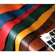 18 leather Italian imported color through dyed handmade hard tanning leather top layer cowhide buttero belly strips
