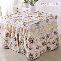 Electric stove cloth cover household table cover new baking frame fire table square 80x80 electric fire cover table cover