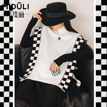 Clear Cabin Pregnant Woman Waistcoat Jacket Autumn Winter Plus Suede High Collar Needlenitwear Big Code Spring Autumn Vest Net Red Pregnancy Woman Dress Spring Clothing