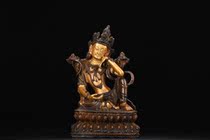 Ancient play of old objects bronze-free gold in Guanyin making like an antique collection folk old objects