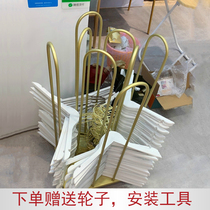 Hanger storage rack artifact clothing store clothes rack movable mens and womens clothing rack rack finishing rack