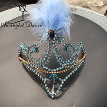 Childrens hand-made professional ballet Bluebird headgear adult ballet TUTU skirt Crown custom