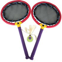 Child Safety Soft Rubber Badminton Racket Pinball Bounce Ball Elastic Magic Ball Outdoor Live Sports Indoor Toy Game