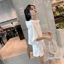 Sports Suit Women Summer 2022 New Thin style Casual Fashion Loose Sunscreen Shorts Two Sets Eben