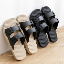 Summer slippers Male Shit Sensation Casual Outwear Trend Non-slip Wear Resistant 2022 New Sandals Beach Drive Cool Tug