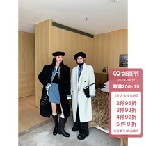 District Ouyang woolen coat womens long autumn and winter cashmere coat woolen high-grade double-sided wool coat