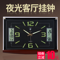 Polaris electronic wall clock living room clock modern silent hanging wall simple fashion calendar clock quartz clock home