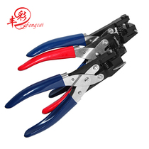 Single hole punching pliers square round manual hole punch PVC card pliers hanging card puncher chamferer PVC inverted pliers card punch hole punch 2mm 4mm3mm5mm circle