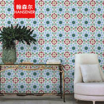 Hansen Nordic small tiles Floor tiles Colorful tiles Retro famous homestay Bathroom Kitchen bathroom balcony 1105