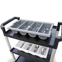 Knife and fork storage box Restaurant chopstick box storage rack tableware box Kitchen plastic tableware knife and fork box