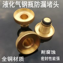 Liquefied gas cylinder jam head safety plug air leakage anti-side leakage valve head full copper hand wheel gas tank accessories pack