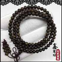 Submersible grade positive area Brunei old material Qinan Agarwood hand string Buddha beads bracelet 4 5 6 7 8 10mm male and female rosary beads