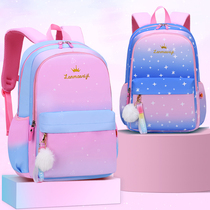 Childrens schoolbag female primary school students first grade two four three to six girls Princess cute lightweight wear-resistant Ridge