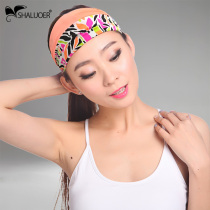 Salol sports headband running double-sided wide-sided womens headband headband fashion yoga fitness head strap
