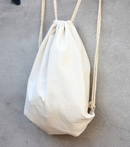  Cotton drawstring bag small backpack printing custom logo canvas drawstring backpack event sports art bag