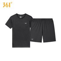 361 sports suit mens 2021 summer new running pants quick-drying leisure fitness breathable short-sleeved shorts