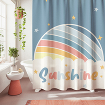 Hipster bathroom shower curtain waterproof blackout curtain toilet window water curtain toilet door partition curtain