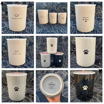 Ceramic Pet Grain Jars Cat Food dog food Grain Moisture storage Storage Tank Containing Sealed Jars Kitty Pooch Food Grain Storage Tank