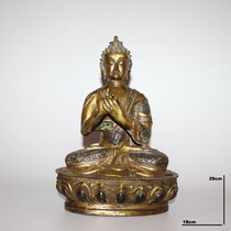 Big day Tucai Piruzana bronze gilt gold inlaid silver