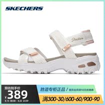 Skechers Skechers sandals 2021 new womens shoes summer breathable thick-soled non-slip beach shoes 119241
