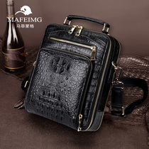 Thai Avocado Leather Single Shoulder Bag Mens Bag Kit Genuine Leather Business Hand Skew Satchel Fashion Casual Mens Bag Tide