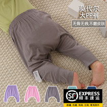Modell baby large pp pants without bone summer thin baby fart pants anti-mosquito pants long pants for underpants children
