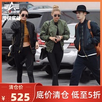 ALPHA male and female flying jackets Alpha Industries MA1 Warmth Tide Men Winter Coats Easy Couple Flags