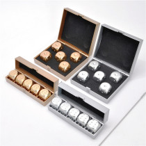 Brass dice high-grade brass color metal solid color handmade sanding board game creative mahjong sieve