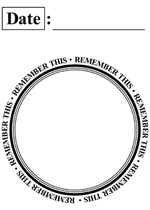 Teresa Collins EZ self-adhesive rubber stamp * seal: Date of TC-2458