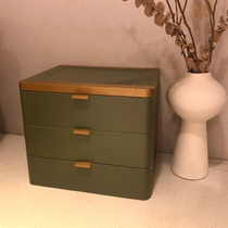 Drawer-style desktop storage box Small file cosmetics finishing box on the desk Desk shelf storage box