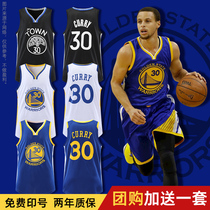 No 30 Curry jersey Warriors basketball suit set mens set Womens custom childrens Durant 35 team uniform summer