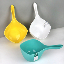 Household kitchen water scoop thickened plastic water Spoon bath scoop water float scoop water float scoop long handle creative shampoo water spoon