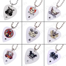 12 Zodiac Series Guitar Pick Necklace Zodiac Necklace Pendant Pick Shrapnel PICK Scraper