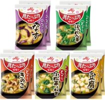  New spot Japanese Ajinomoto full miso soup low-calorie eggplant spinach mushroom Komatsu bean curd multi-flavor