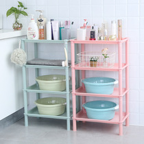 Kitchen shelf Fruit and vegetable rack Kitchen utensils storage rack Corner storage rack Plastic floor shelf