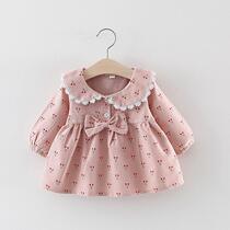 Childrens clothing 0-1-2-3 years old 4 baby girl skirt autumn girl spring autumn dress Princess clothes baby Foreign