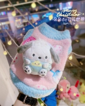 J pet cat dog clothes autumn and winter thick velvet warm coat Yorkshire pony Teddy cartoon sweatshirt home uniform