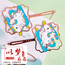 Guochao Cultural Creative Bookmarks Exquisite Hollow Creative Brass Metal Bookmarks Forbidden City Cultural and Creative Chinese Style hipster Cute Stationery Inspirational Birthday Gifts Student Gifts Stationery Customization