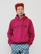 BULLY LAB 2020 Autumn and winter new AFTERIMAGE LOGO ROSE RED hooded SWEATER