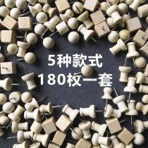 180 wooden pushpin combination set original wooden I-shaped nail pushpin stud studs stud studs cork board Photo Wall