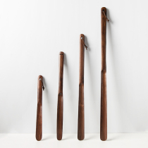 Wood Upper Import North American Black Walnuts Shoes Plucks Extra-long Wearing Shoes Theiters SHOE LIFTER LONG HANDLE SOLID WOOD SHOES PLUCKS FOR HOME